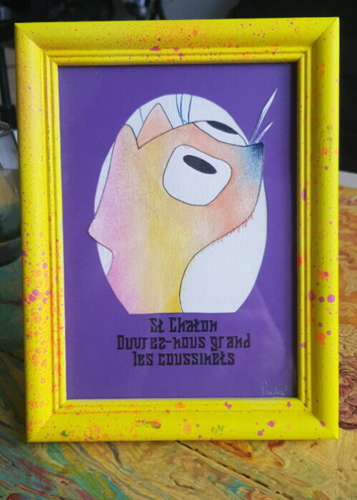 27 chaton yeux cadre